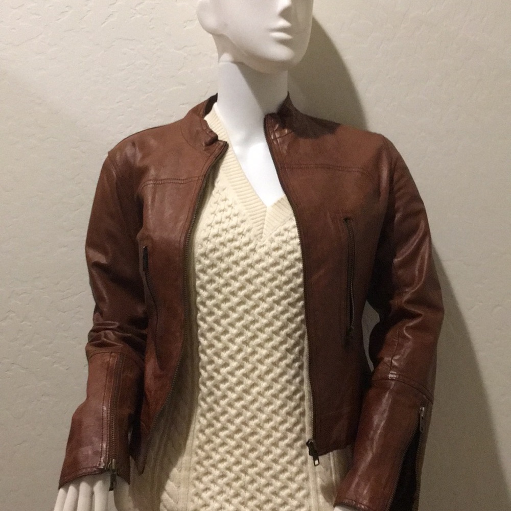 Motorcycle Leather Coat